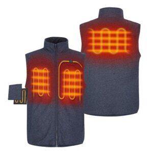 Ororo Men's Heated Fleece Vest